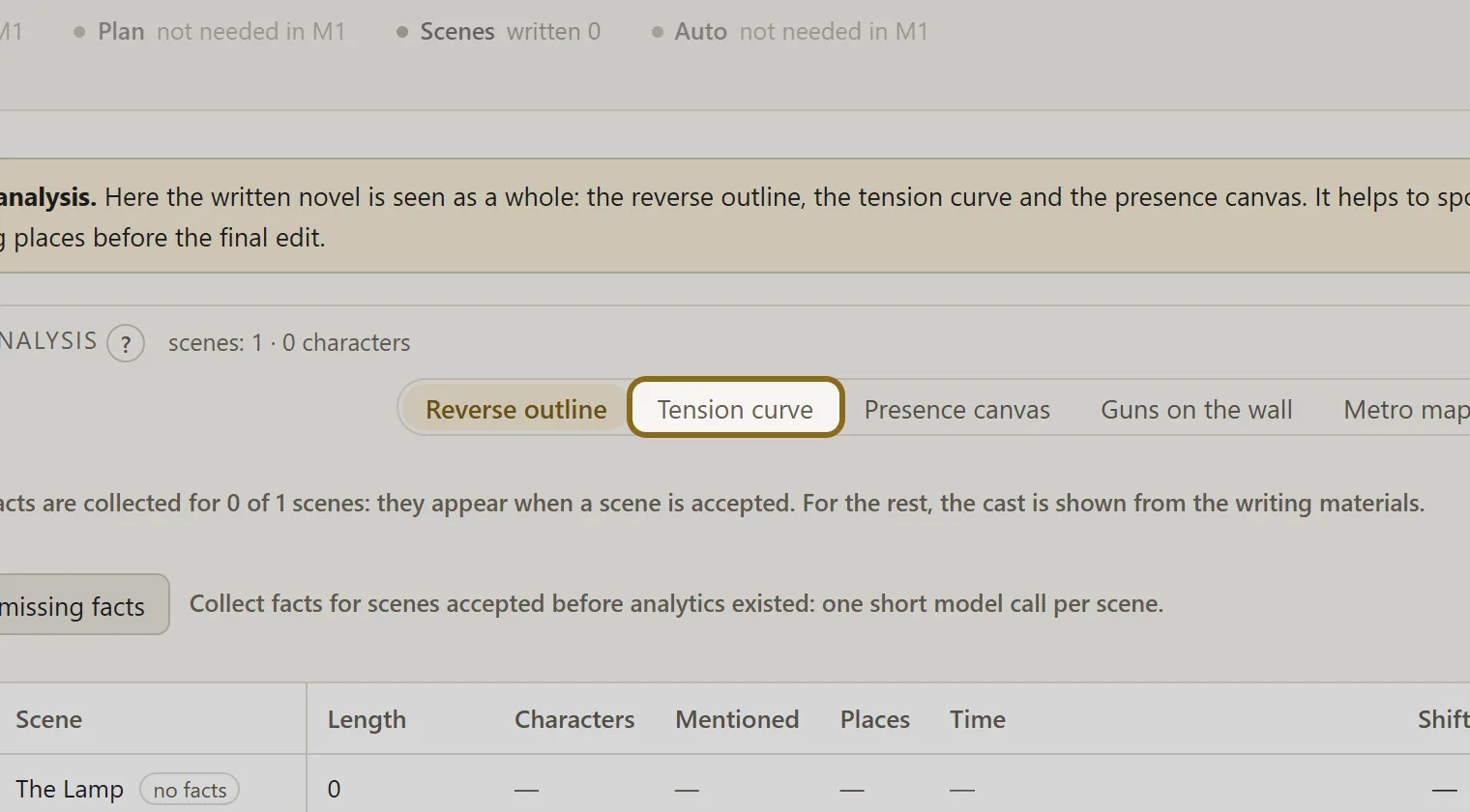 Screenshot for step 3: Open the “Tension curve” tab.