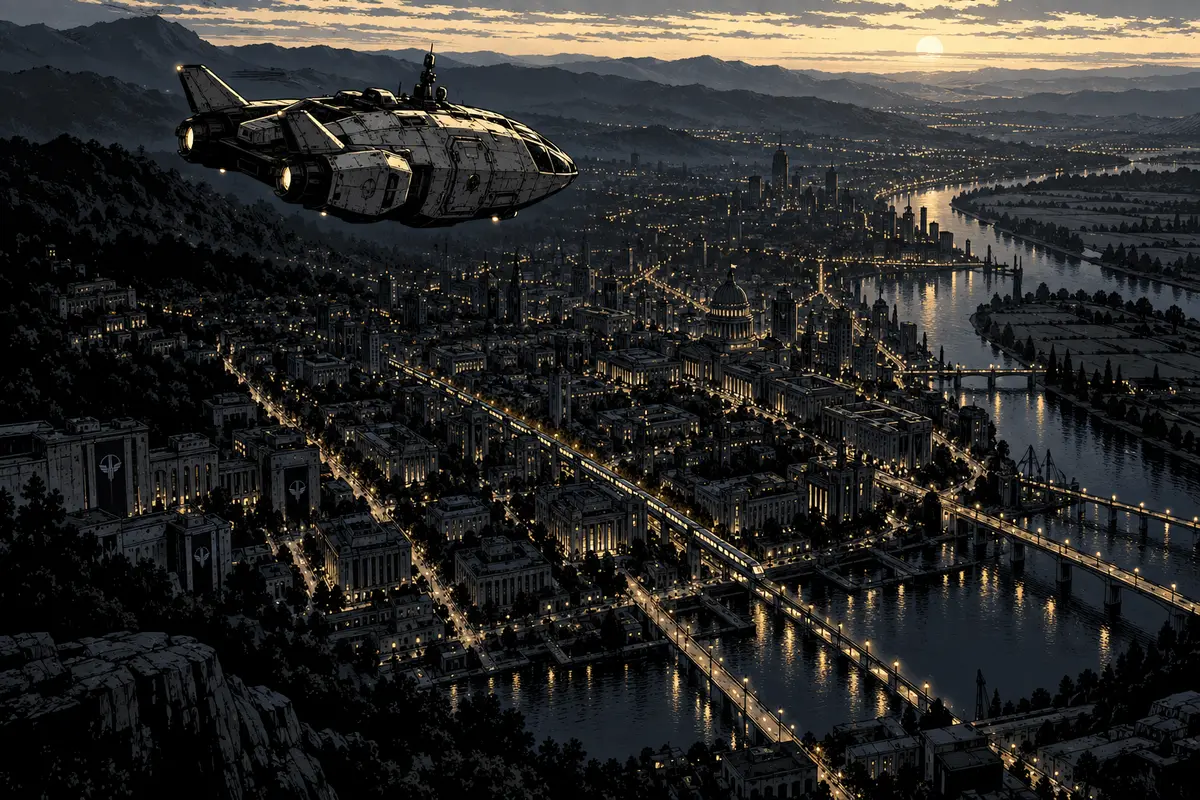 Scene 7, “The cutter comes down” — an illustration drawn by AuthorWorkplace from the text